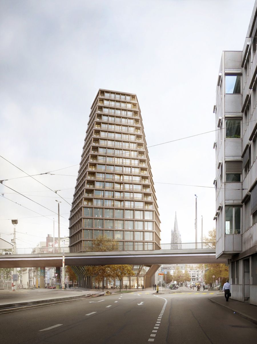 Ein Hochhaus-Boom sei laut Wälty dort sinnvoll, wo lebendige Quartiere mit kurzen Wegen entstehen könnten – wie hier das Heuwaage-Projekt.