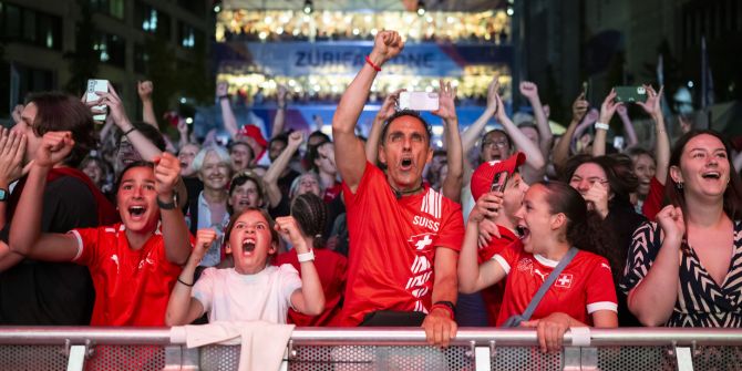 Schweiz Fussball Public Viewing