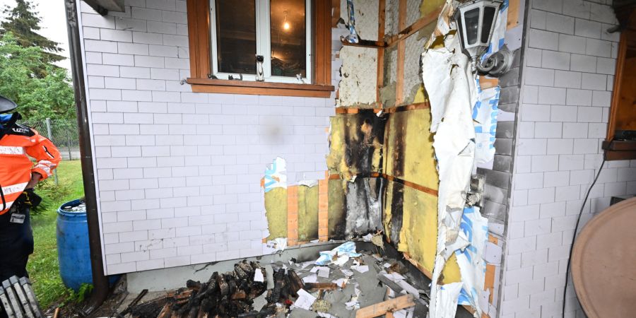 Fassadenbrand Gossau