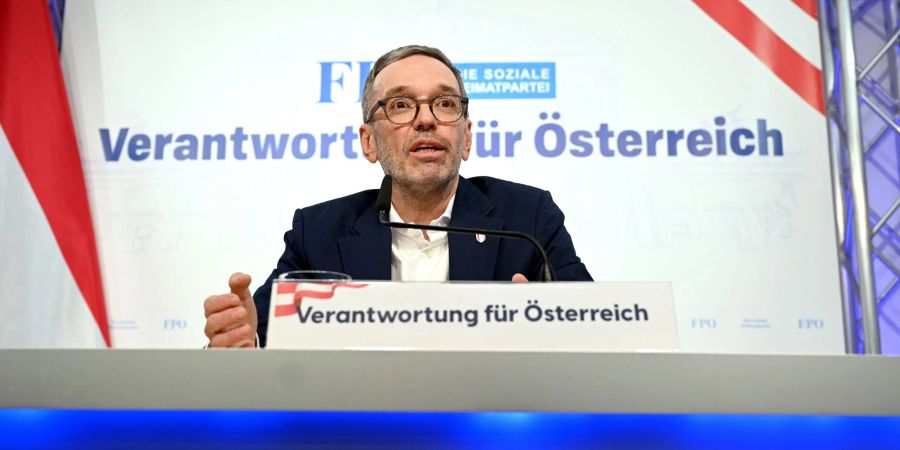 FPÖ-Chef Herbert Kickl stellt der konservativen ÖVP einige Bedingungen vor einer Zusammenarbeit