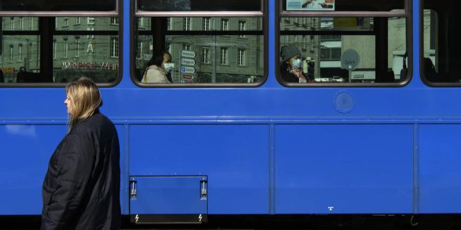 Blaue Tram