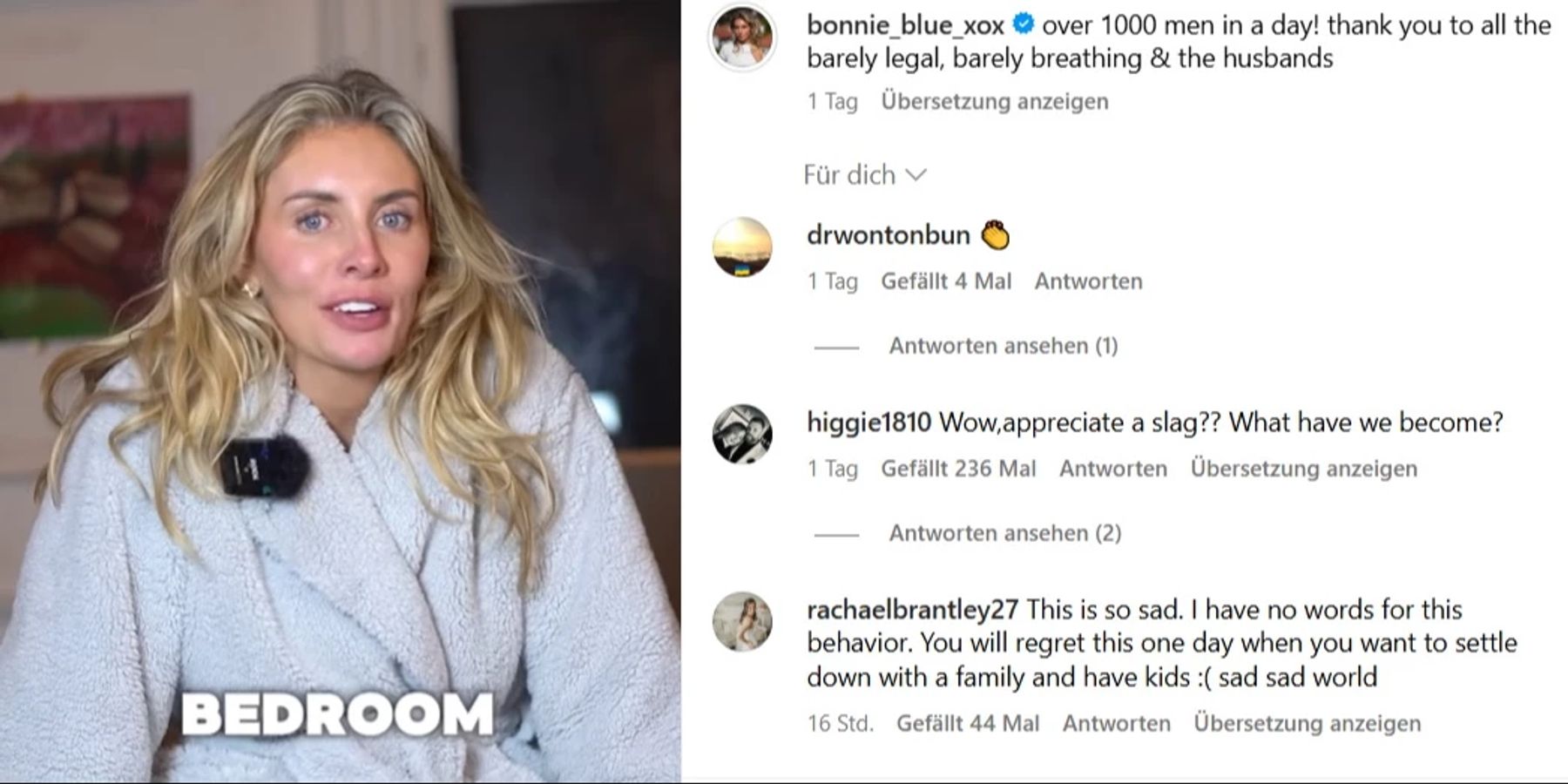 Onlyfans-Star Bonnie Blue hatte Sex mit 1057 Männern | Nau.ch