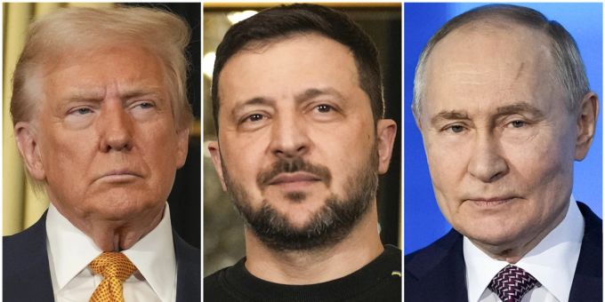Heute kommt es zum Telefongespräch zwischen Donald Trump und Wladimir Putin. Die Ukraine ist besorgt. Trump Selenskyj Putin