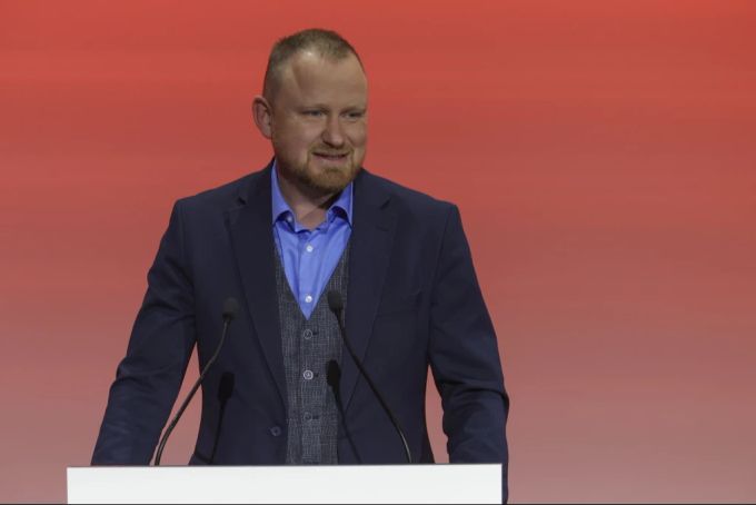 Christian Leye, Generalsekretär des Bündnisses Sahra Wagenknecht. Christian Leye
