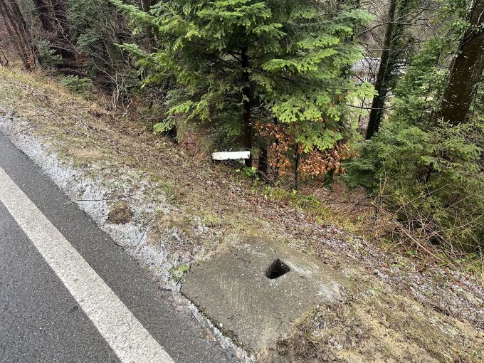 Die Lenkerin stürzte mit ihrem Auto rund 20 Meter tief. Auto