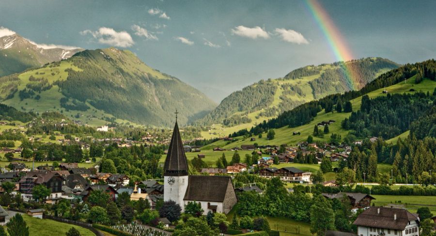 Blick auf Saanen.