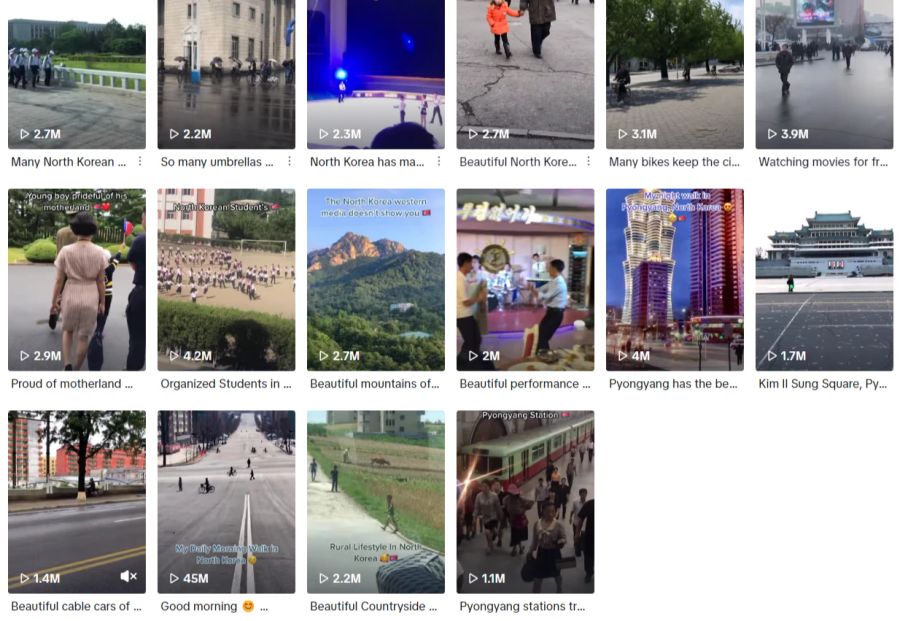 Auf Tiktok werden nordkoreanische Propagandavideos millionenfach geklickt.