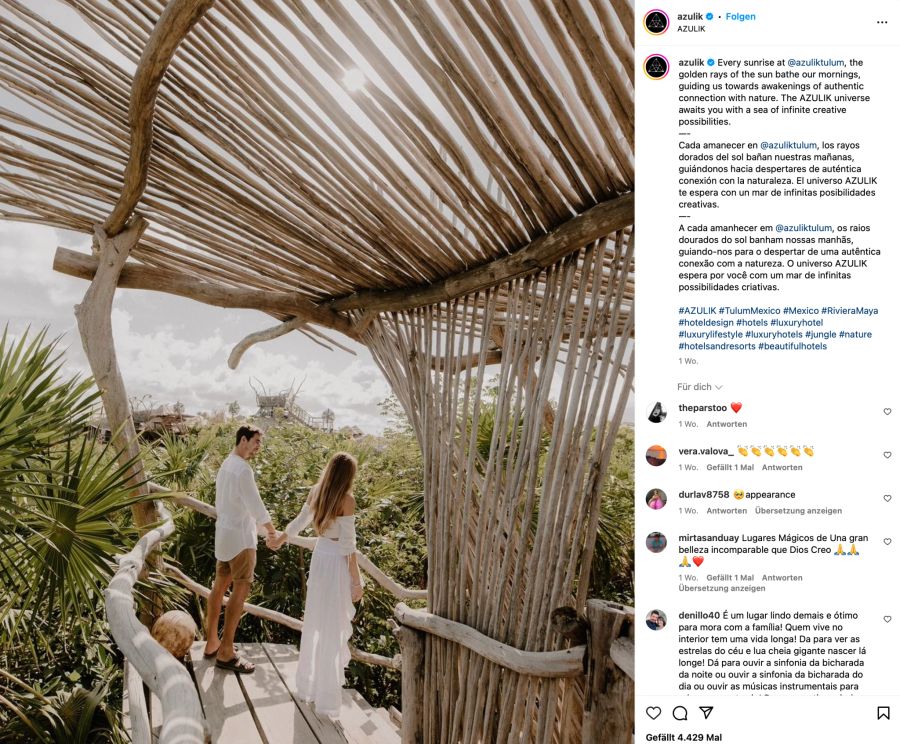 Azulik-Hotel in Tulum.
