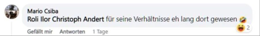 Ein halbes Kompliment – Foda habe es in Zürich recht lange ausgehalten, meint dieser User.