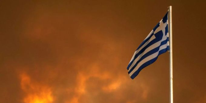 Griechische Flagge. griechenland