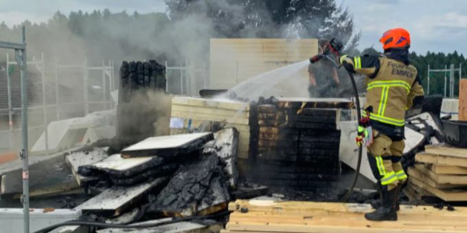 Beim Brand wurde niemand verletzt.
