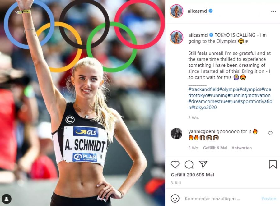 Alica Schmidt ist eine 400-Meter-Läuferin.