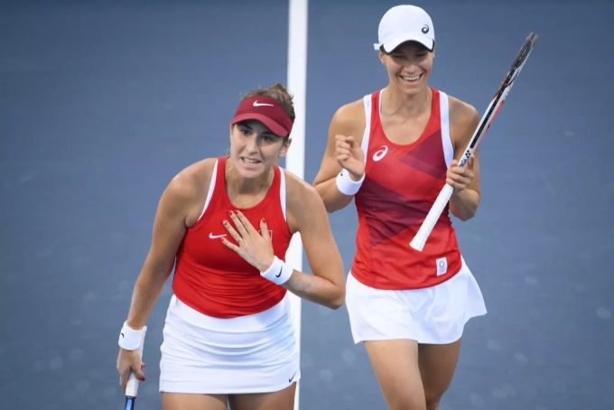 Belinda Bencic ist sowohl im Einzel als auch im Doppel mit Viktorija Golubic im Olympia-Viertelfinal. olympia 2021