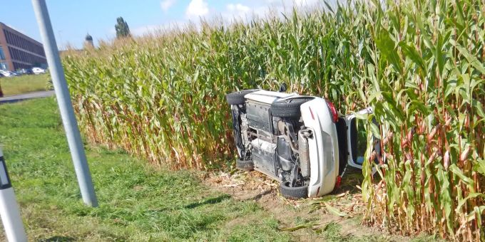 Der Lenker wurde beim Unfall leicht verletzt. Unfall