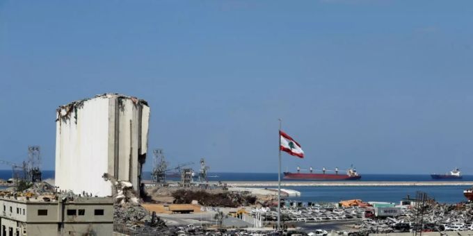 Zerstörter Hafen von Beirut Zerstörter Hafen von Beirut