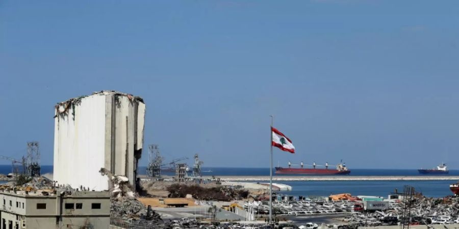 Zerstörter Hafen von Beirut