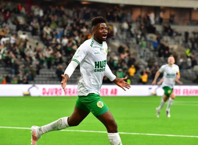 Hammarby-Joker Ouattara erzielt in der Verlängerung das zwischenzeitliche 3:0. Hammarby IF