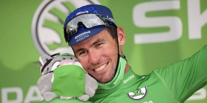 Jagt den Rekord von Eddy Merckx: Mark Cavendish. Foto: Christophe Ena/AP/dpa Jagt den Rekord von Eddy Merckx: Mark Cavendish. Foto: Christophe Ena/AP/dpa
