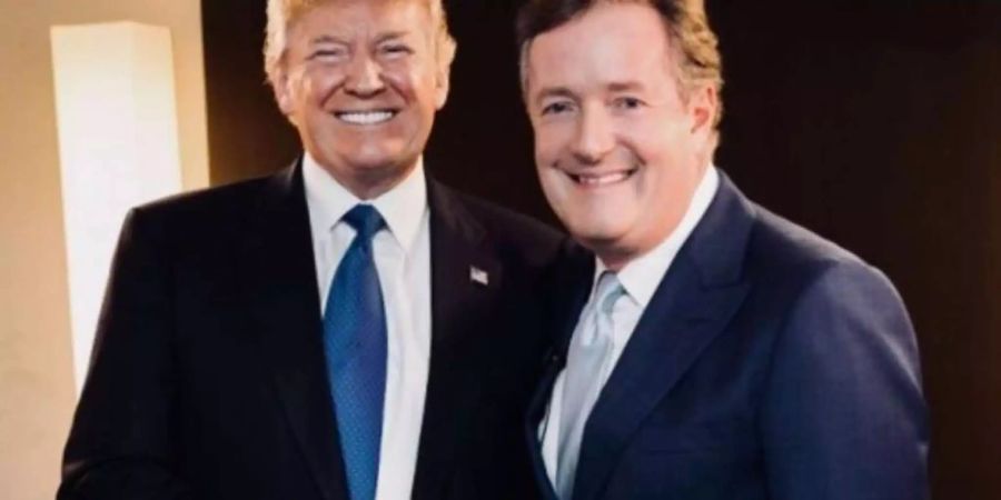 Trump im Interview mit dem Journalisten Piers Morgan.