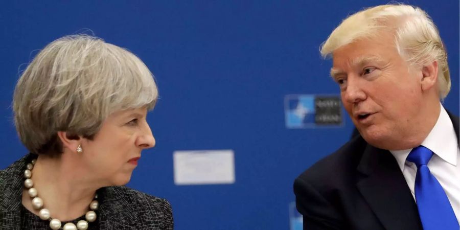 Ging es den Briten gleich wie den Amis? Die Britische Premierministerin Theresa May und US-Präsident Donald Trump bei ihrem letzten Zusammentreffen.