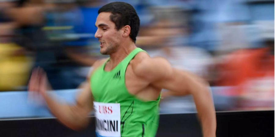 Pascal Mancini beim 100-Meter-Rennen in Lausanne.