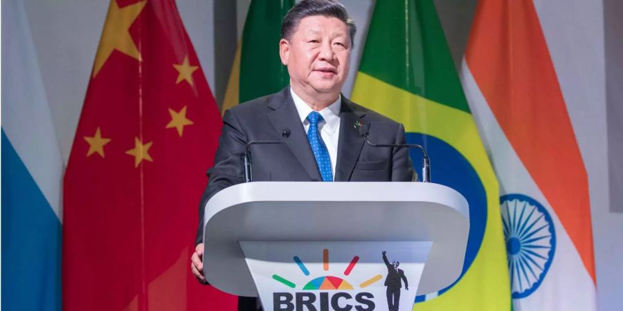 Präsident Xi Jinping repräsentiert China beim Gipfeltreffen der Brics-Staaten.