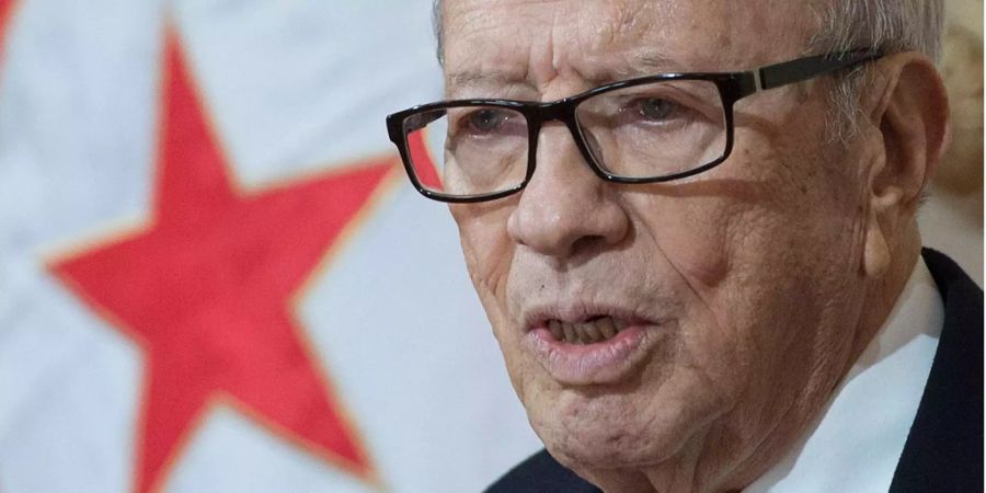 Tunesiens Präsident Beji Caid Essebsi lobt die Pressefreiheit.