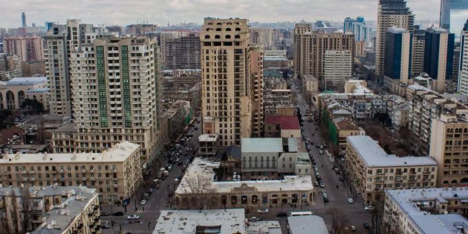 Die aserbaidschanische Hauptstadt Baku. Die aserbaidschanische Hauptstadt Baku.