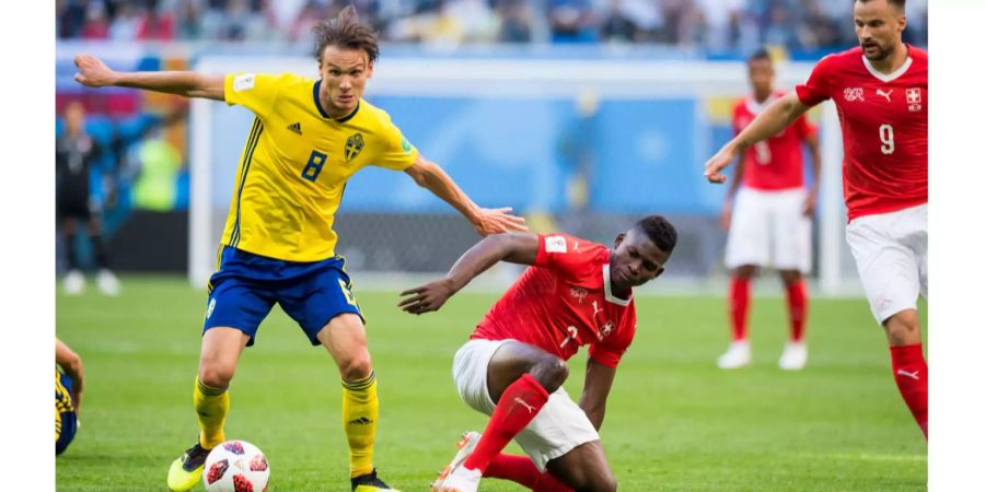 Die Schweiz am Boden: Albin Ekdal und Schweden setzen sich durch