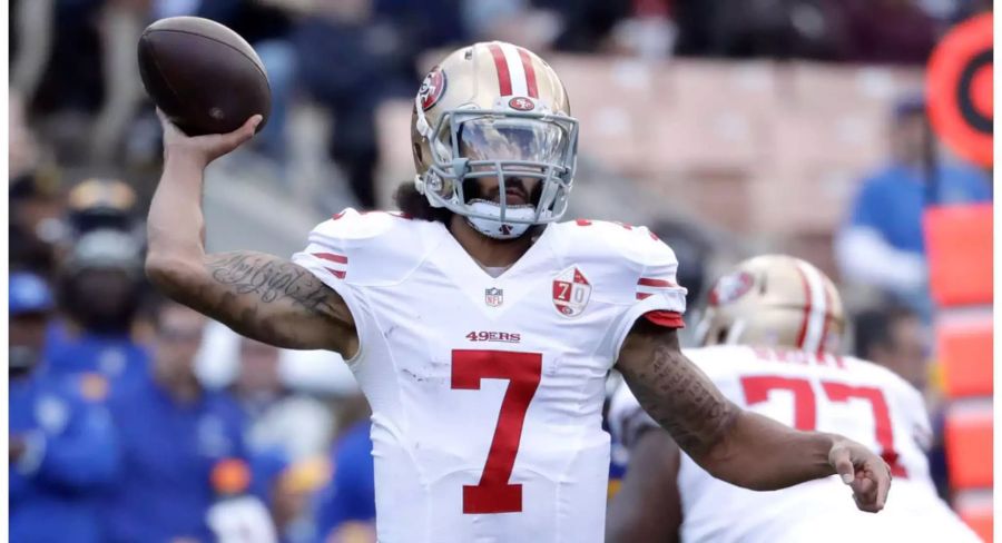 Colin Kaepernick noch im Dress der San Francisco 49ers.