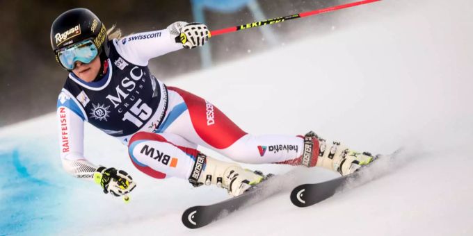 Lara Gut fährt 2018 den Ski-Weltcup in der Lenzerheide. Lara Gut fährt 2018 den Ski-Weltcup in der Lenzerheide.