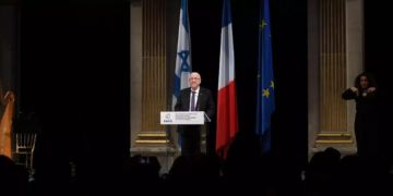 Reuven Rivlin, Präsident von Israel, hält eine Rede.