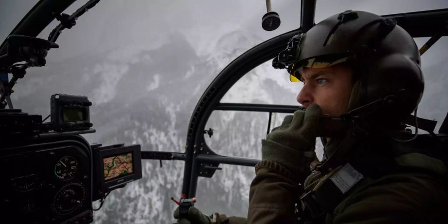 Ein Helikopter des Bundesheers.