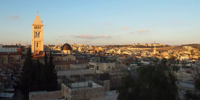 Blick über die Altstadt von Jerusalem. Jerusalem