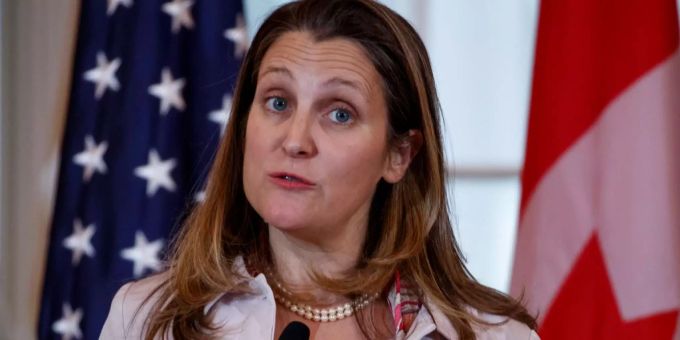 Chrystia Freeland, kanadische Vize-Premierministerin. Kanada