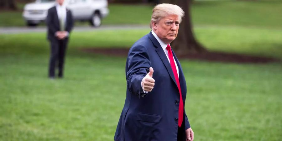 Ist mit der Bündner Polizei höchstzufrieden: Donald Trump.