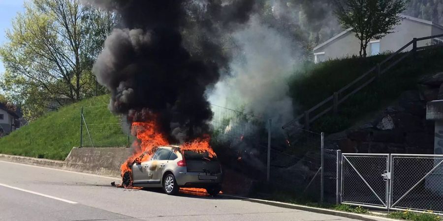 Verletzt wurde beim Autobrand niemand.