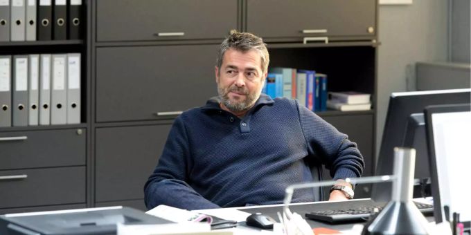 Stefan Gubser in der Rolle als Kommissar Reto Flückiger. Stefan Gubser