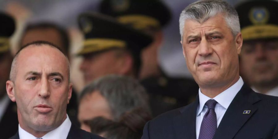 Offenbar mit unterschiedlichen Vorstellungen zur zukünftigen Ausrichtung von Kosovo: Premier Ramush Haradinaj und Staatspräsident Hashim Thaçi.