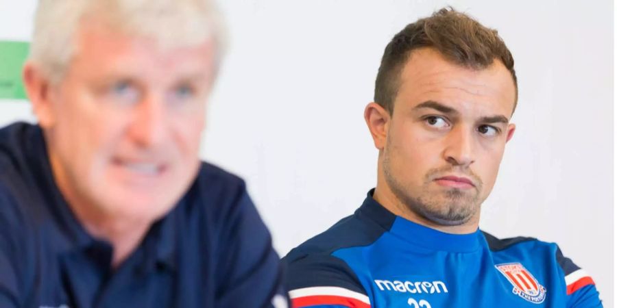 Ein fragender Blick von Xherdan Shaqiri.