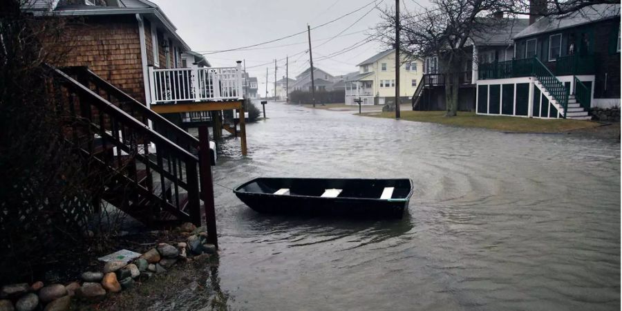 Im US-Bundesstaat Massachusetts kam es zu heftigen Überschwemmungen.