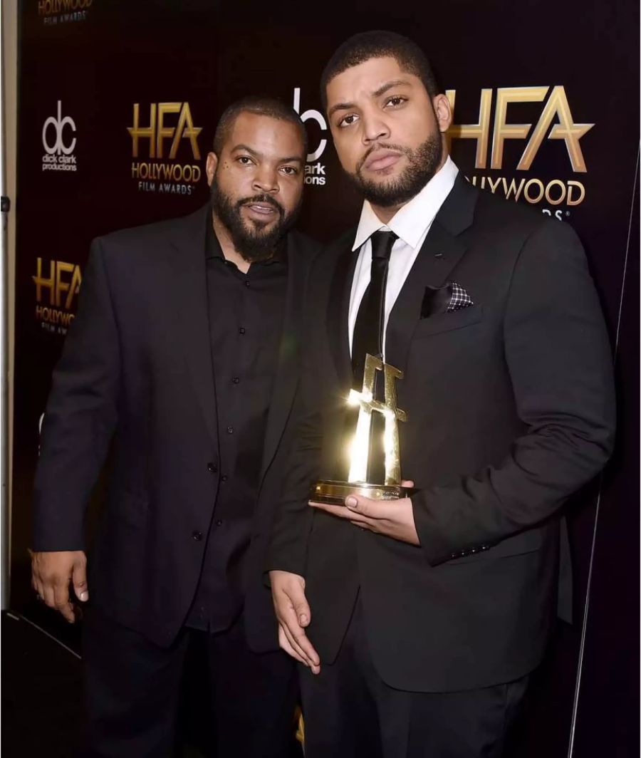 Ice Cube und sein Sohn O'Shea Jackson Junior erhielten für ihren gemeinsamen Auftritt in «Straight Outta Compton» einen Hollywood Film Award.