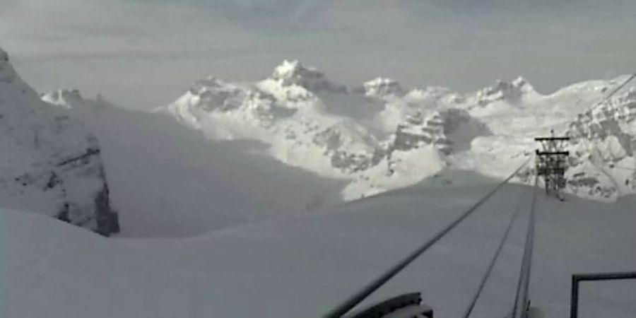 So sah es am Dienstagmorgen um 8.30 Uhr auf der Glattalp im Kanton Schwyz aus.