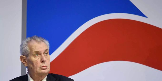 Milos Zeman ist gesundheitlich angeschlagen. Milos Zeman