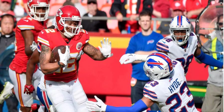 Drei Niederlagen in Serie für die Chiefs - sind jetzt sogar die Playoffs in Gefahr? Nach der 10:16-Niederlage gegen die Bills, hat Kansas City in der AFC-West nur noch einen Sieg mehr als die Chargers auf dem Konto.