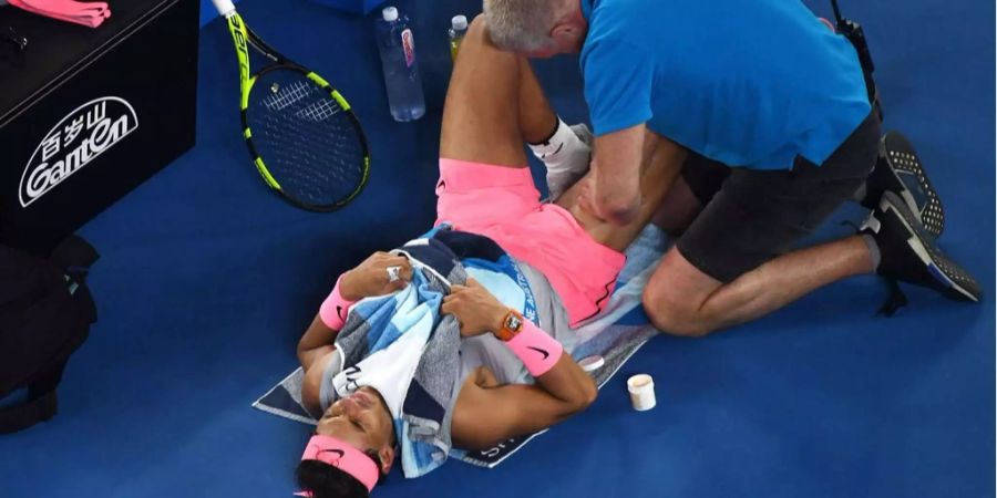 Nadal musste im vierten Satz ein Medical Timeout einlegen.