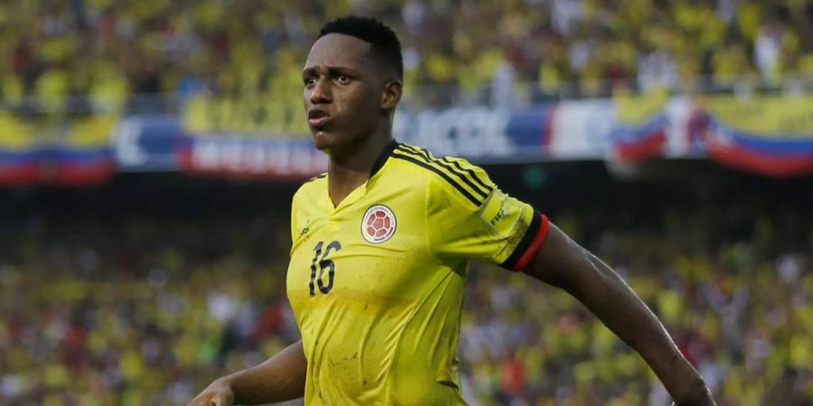 Yerry Mina im Einsatz für die kolumbianischen Nationalmannschaft.