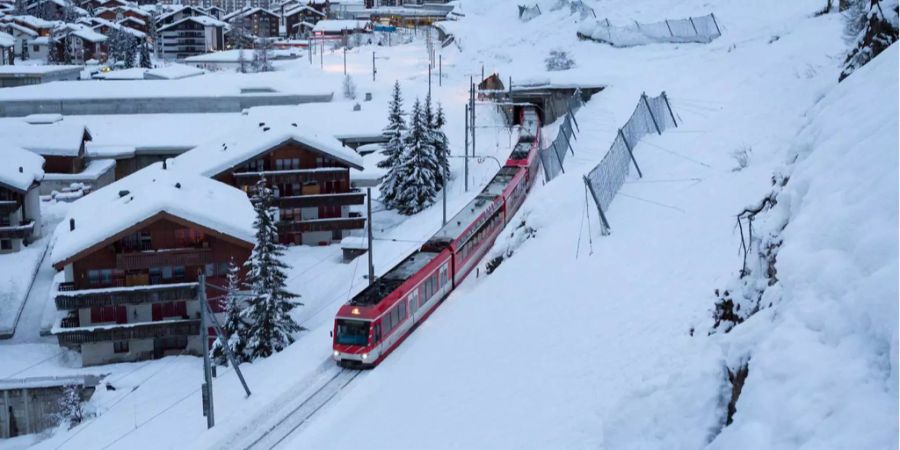 Es verkehren erneut keine Züge in Zermatt.