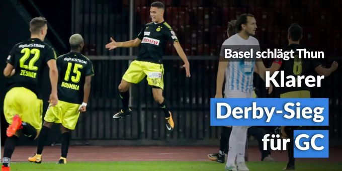 Basel schlägt Thun - Klarer Derby-Sieg für GC Basel schlägt Thun - Klarer Derby-Sieg für GC