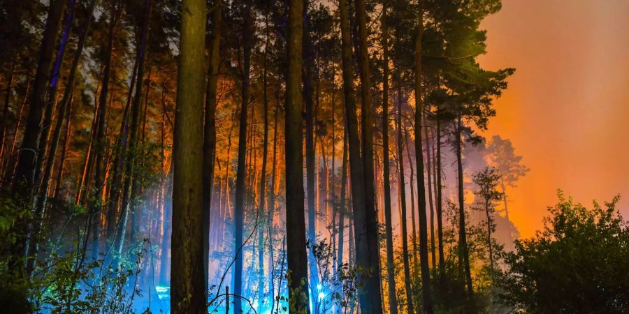 Der Waldbrand bei Berlin ist noch nicht ganz unter Kontrolle.